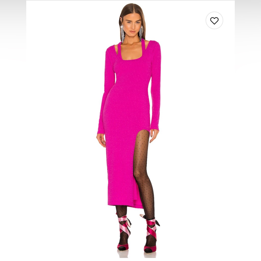 Revolve Lovers And Friends Pink Sweater Two Piece Dress